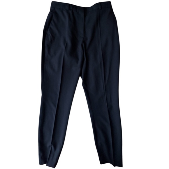 Christian Dior D Uniforme Black Virgin Wool Tailored Pants US 6